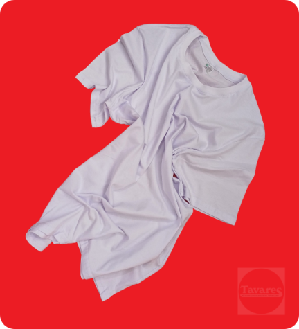 Remera blanca de algodón